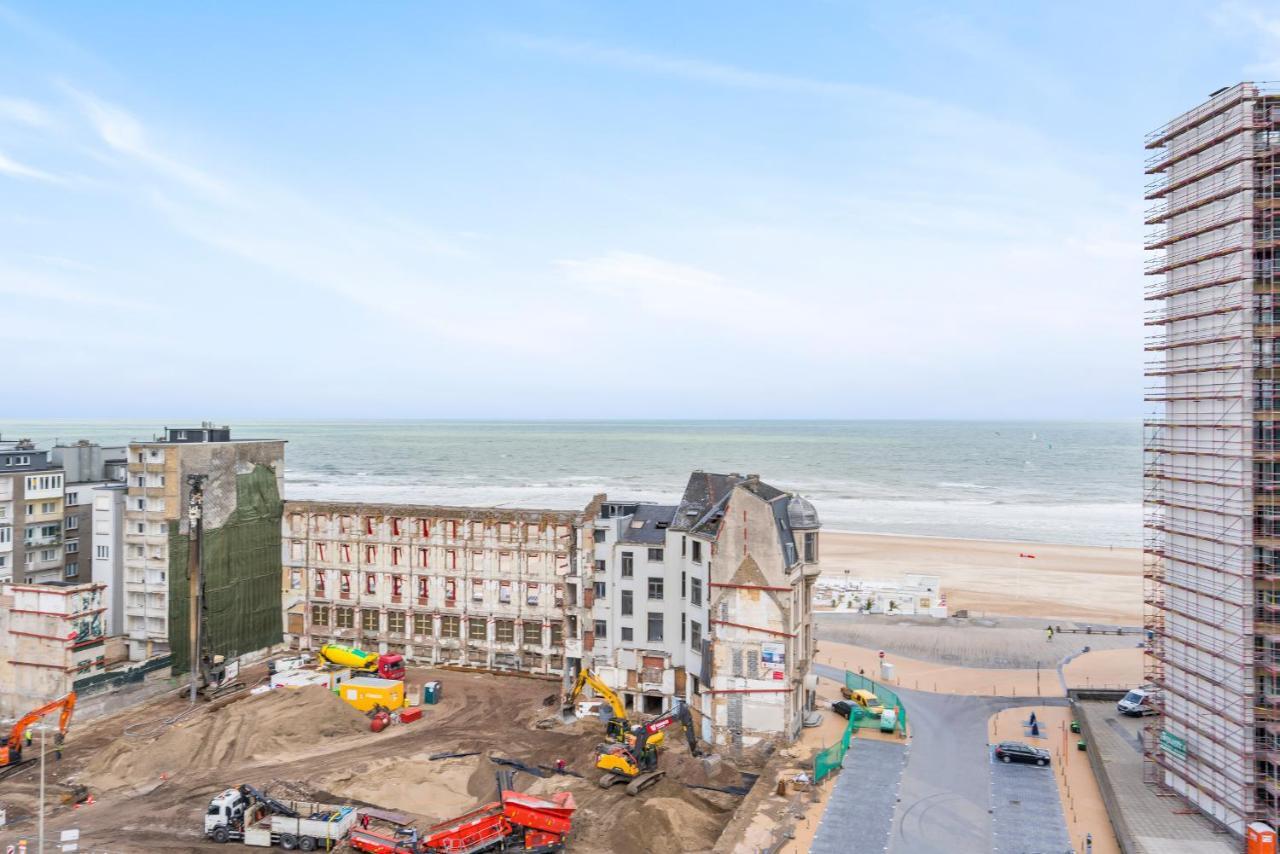 Luxueuze Vakantiestudio Met Zeezicht En Terras In Oostende Exterior foto