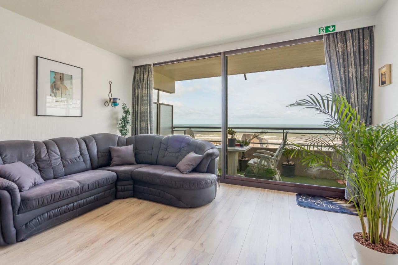 Luxueuze Vakantiestudio Met Zeezicht En Terras In Oostende Exterior foto
